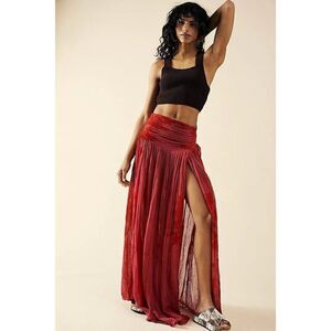 NWT FREE PEOPLE X JENS PIRATE BOOTY Sz XS LAPIS MAXI SKIRT
